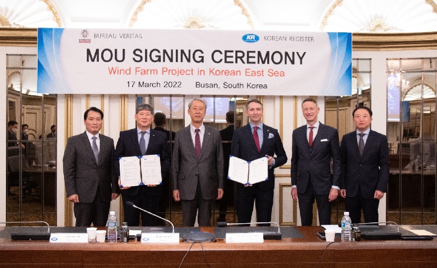 Strategic partnership between Bureau Veritas Marine & Offshore and Korean Register focused on floating offshore wind